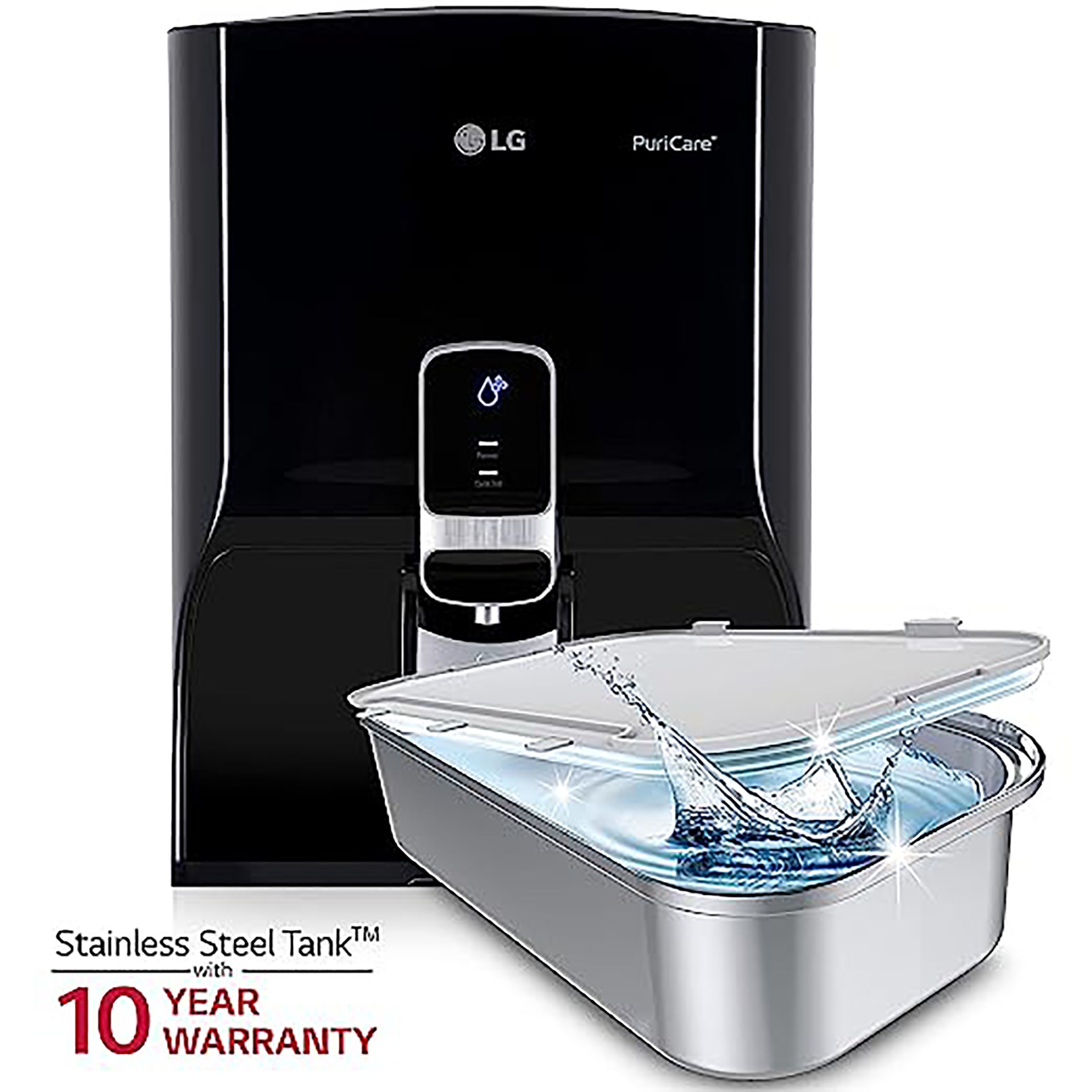 Buy Lg Puricare 8l Ro Water Purifier With Mineral Booster Black Online Croma